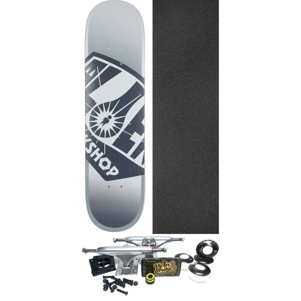 Alien Workshop Skateboards OG Logo Hex Blue Skateboard Deck - 8" x 31.625" - Complete Skateboard Bundle